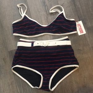 Solid & striped NWT NANTUCKET TERRY Bikini